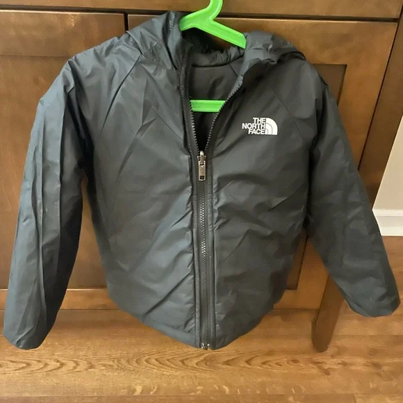 The North Face Perrito Reversible Hooded Jacket black size 5T - Picture 4 of 4